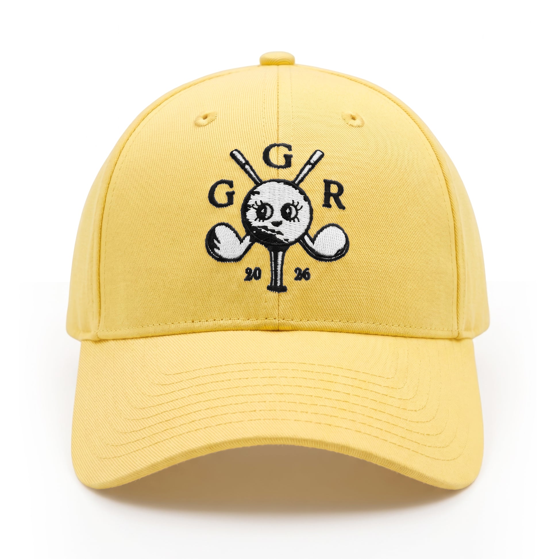 Girls Got Range Banana Yellow cap with Classic Black Insignia embroidery, front view