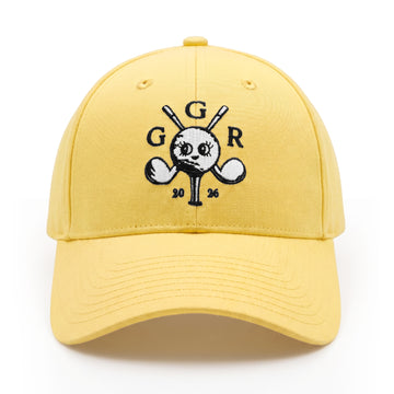 Girls Got Range Banana Yellow cap with Classic Black Insignia embroidery, front view