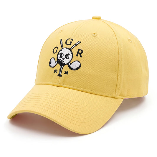Girls Got Range Banana Yellow cap with Classic Black Insignia embroidery, side view