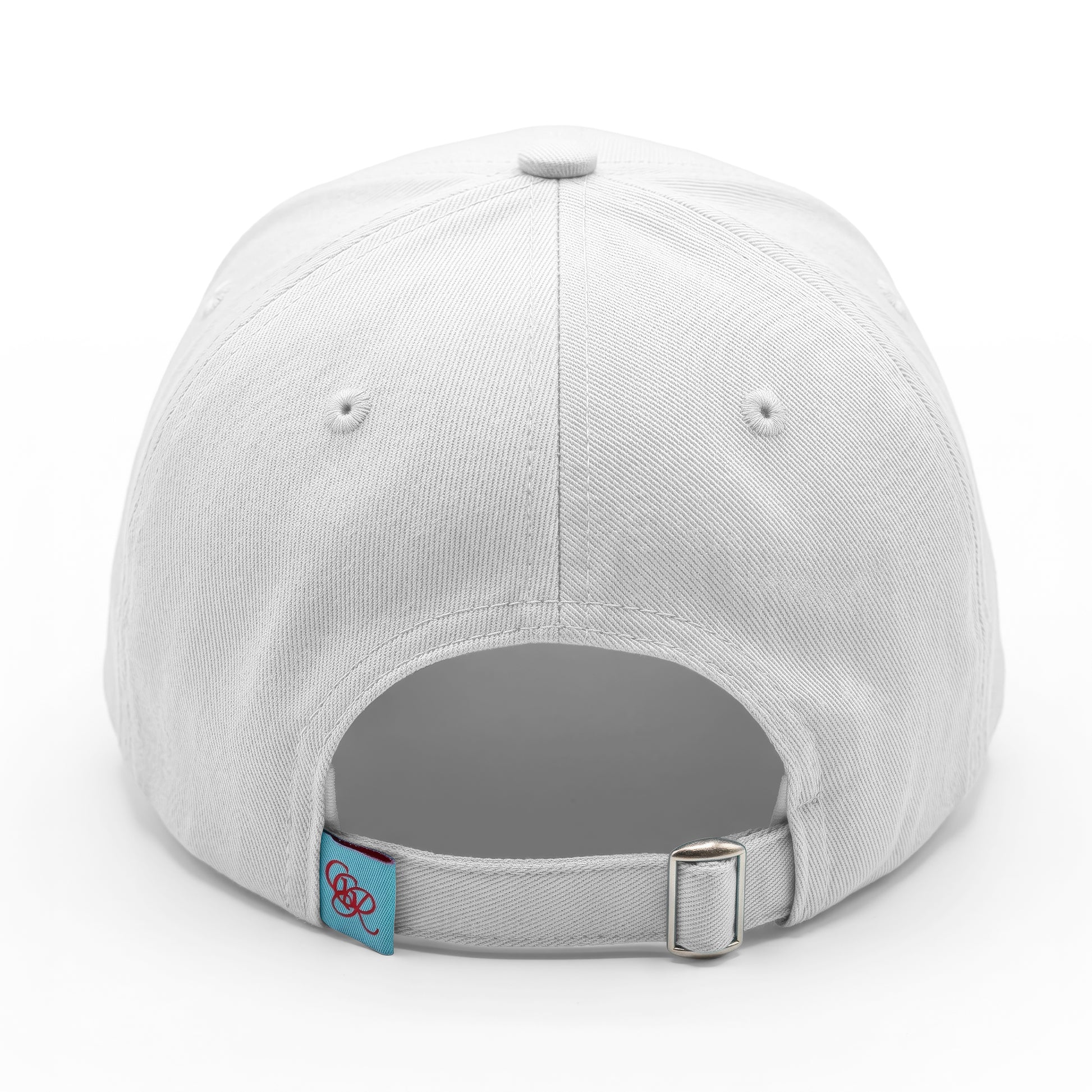Girls Got Range Cloud White cap with Classic Black Insignia embroidery, back view
