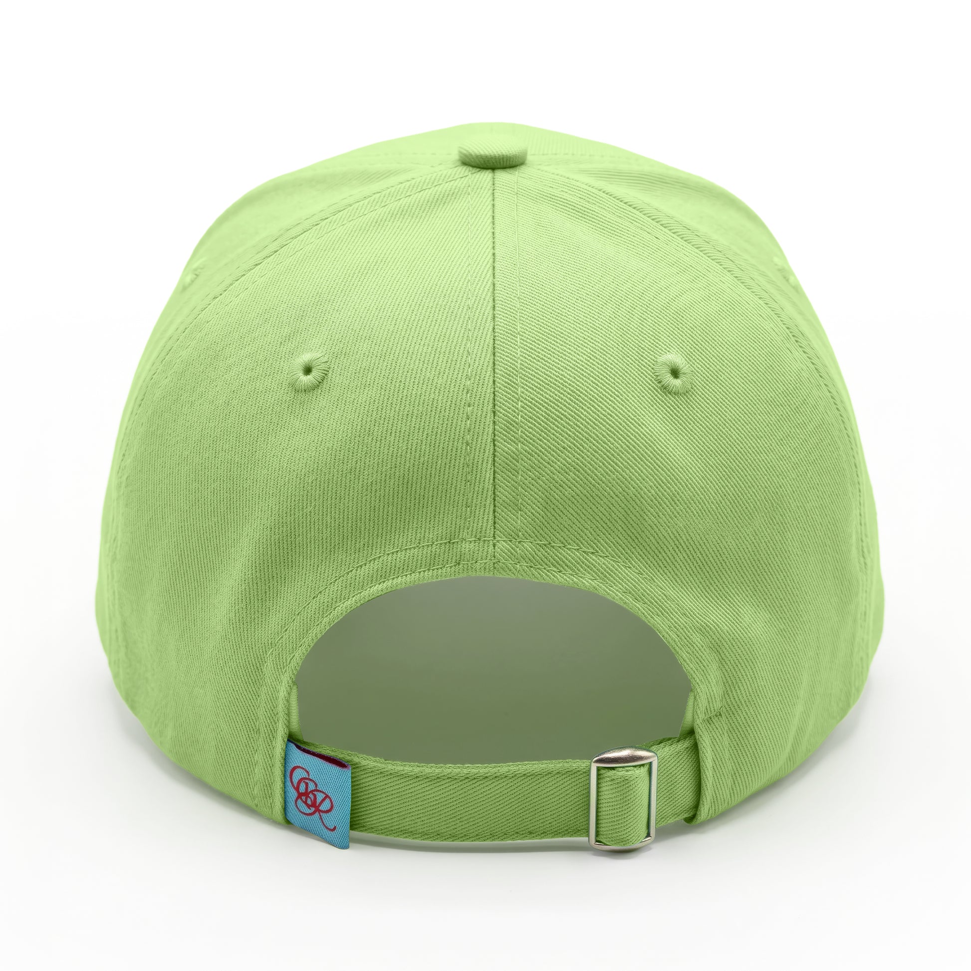 Girls Got Range Pistachio Green cap with Forest Green GGR monogram embroidery, back view